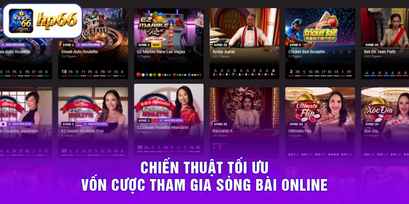 Casino HP66 4 Chiến thuật tối ưu vốn cược tham gia sòng bài online
